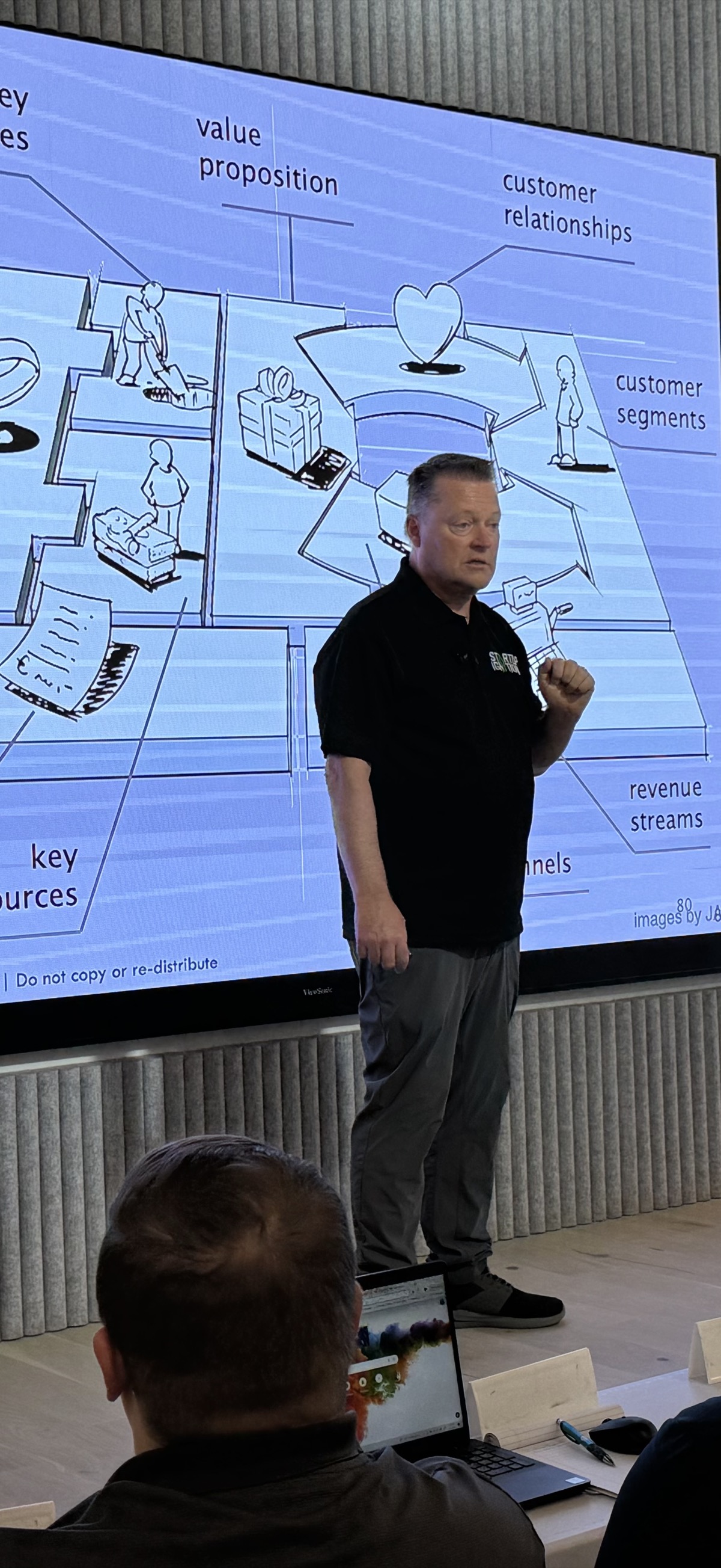 John Richards teaching the business model canvas